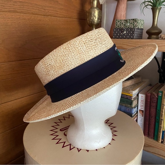 Vintage Ford Mustang logo straw hat - Picture 3 of 6